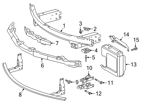 2023 Toyota GR Supra Bumper & Components - Front Diagram 2 - Thumbnail