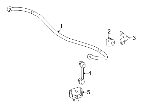 2017 Toyota Highlander Rear Suspension, Control Arm Diagram 2 - Thumbnail
