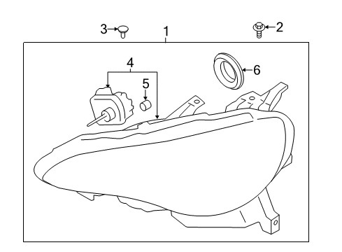 2019 Toyota 86 Height Sensor, Rear Driver Side Diagram for SU003-02513