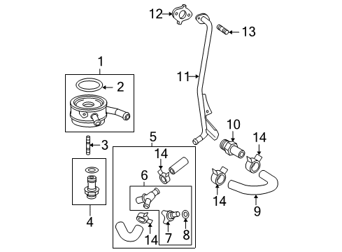 2009 Toyota Corolla Engine Oil Cooler Diagram