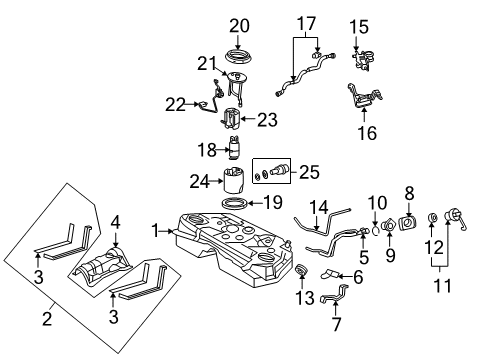 Connector, Fuel Tube Diagram for 77297-48010