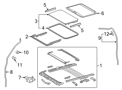 2022 Toyota Tacoma Sunroof Diagram