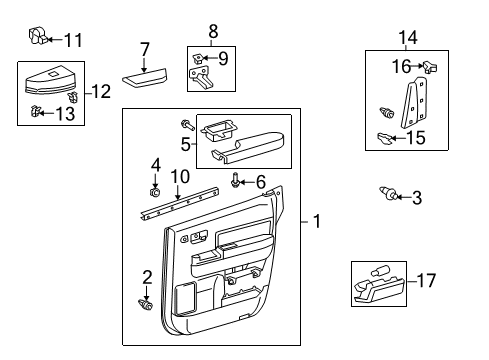 2008 Toyota Tundra Front Door Diagram 9 - Thumbnail