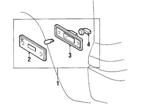 1987 Toyota Tercel Rear Lamps - Side Marker Lamps Diagram