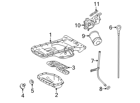 Plug(For Oil Pan Drain) Diagram for 90341-12023