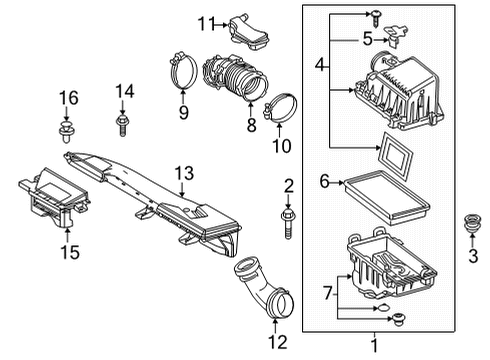 2022 Toyota Corolla Cross Air Intake Diagram