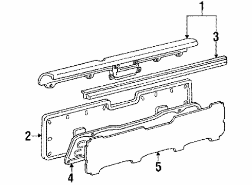 1993 Toyota 4Runner Weatherstrip Diagram for 68291-89103