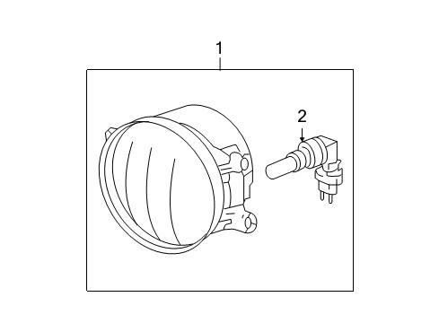 2012 Toyota Yaris Chassis Electrical - Fog Lamps Diagram