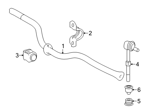 Bracket, Rear Stabilizer Bar Diagram for 48832-42010