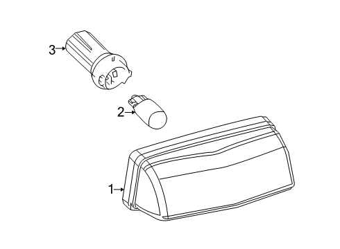 2018 Toyota C-HR License Lamps Diagram