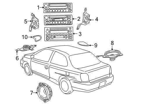 2004 Toyota Echo Sound System Diagram
