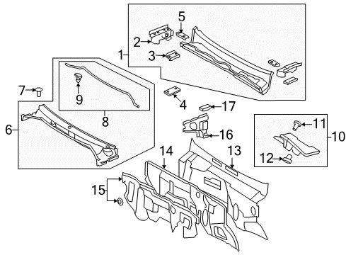 2017 Toyota Land Cruiser Cowl Diagram