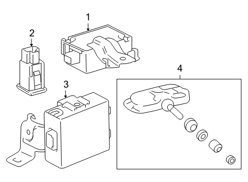 2009 Toyota Land Cruiser Tire Pressure Monitoring Diagram