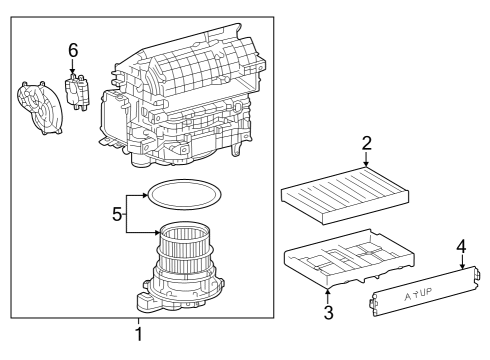 2024 Toyota Sequoia Heater Components Diagram