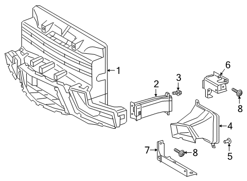 2024 Toyota GR Supra Ducts Diagram