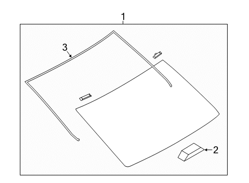 2016 Scion iA Back Glass Diagram