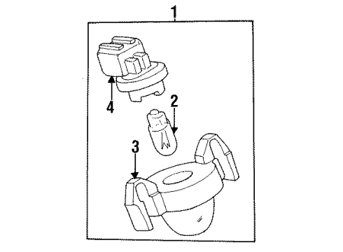 1994 Toyota T100 License Lamps Diagram