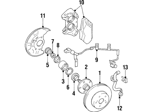 1997 Toyota Supra Anti-Lock Brakes Diagram