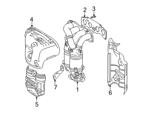 2004 Toyota RAV4 Exhaust Manifold Diagram