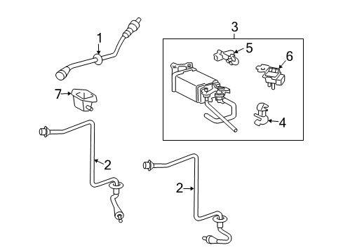 Support, Fuel Hose Clamp Diagram for 23849-31010