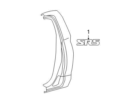 2010 Toyota Tundra Exterior Trim - Cab Diagram 1 - Thumbnail