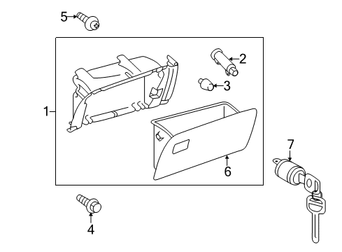 2012 Toyota Sienna Glove Box Diagram