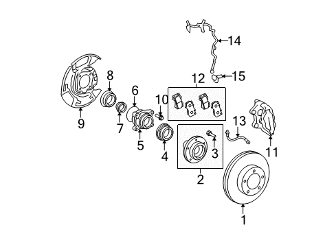 2013 Toyota Tundra Front Brakes Diagram