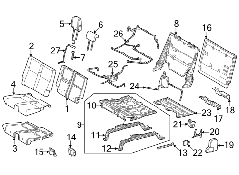 2023 Toyota Sequoia Third Row Seats Diagram 3 - Thumbnail
