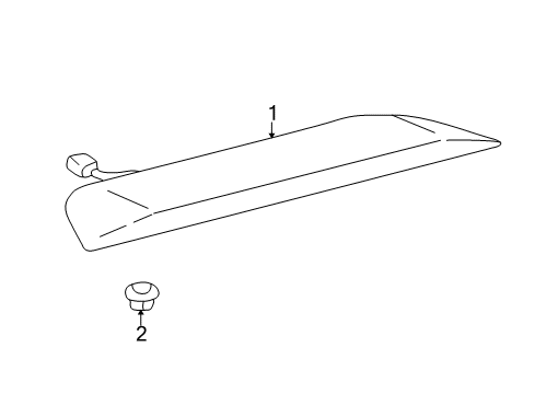 2004 Toyota Celica High Mount Lamps Diagram