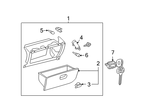 2004 Toyota Solara Glove Box Diagram