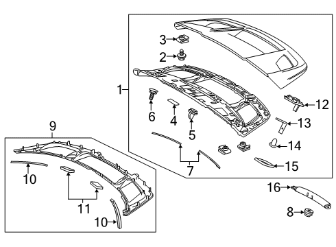 2019 Toyota C-HR Spoiler Assembly, White Pearl, Rear Diagram for 76085-10902-A0