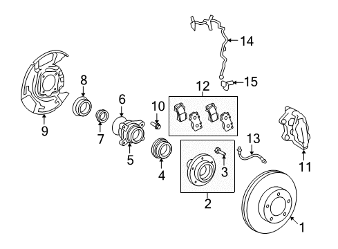 2022 Toyota Sequoia Brake Components Diagram 1 - Thumbnail