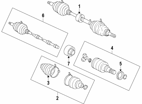 2015 Scion xB Front Axle Shafts & Joints, Drive Axles Diagram