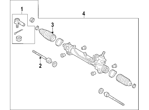 2007 Scion tC P/S Pump & Hoses, Steering Gear & Linkage Diagram 1 - Thumbnail