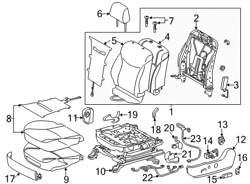 2015 Toyota Prius Power Seats Diagram