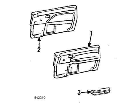 1986 Toyota Corolla Interior Trim Diagram 4 - Thumbnail