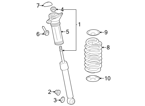 2023 Toyota Corolla Shocks & Components  Diagram 3 - Thumbnail