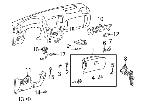 Cover, Spare Switch Hole Diagram for 55539-60020-C0