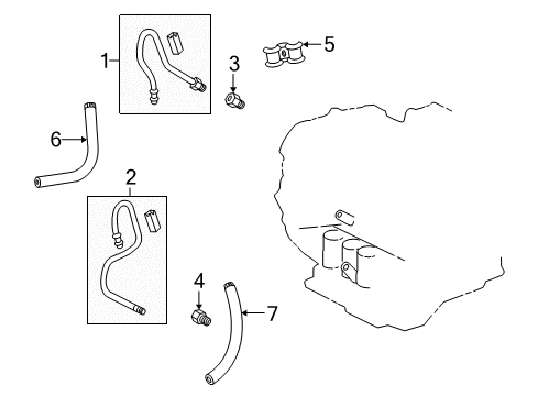 Hose(For Oil Cooler Inlet) Diagram for 32941-33050