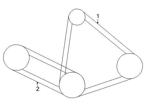 2004 Toyota Avalon Belts & Pulleys Diagram