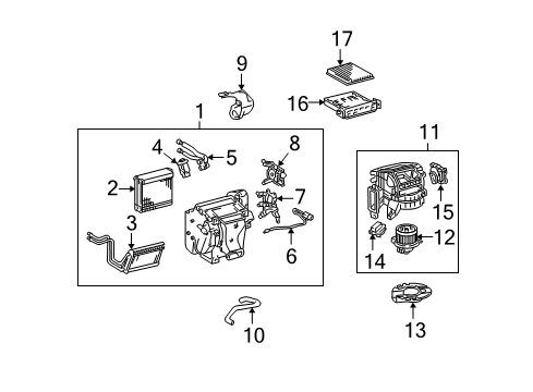 2014 Toyota FJ Cruiser Air Filter Diagram for 87139-47010-83