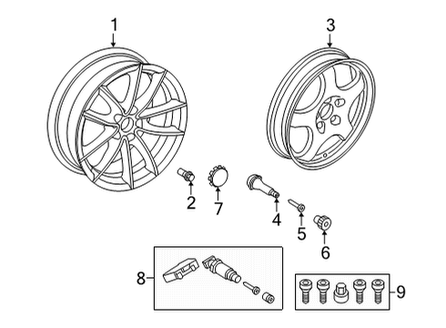 2024 Toyota GR Supra Wheels Diagram