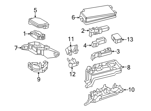 2020 Toyota Prius AWD-e Fuse & Relay Diagram 2 - Thumbnail