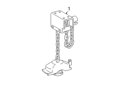 2023 Toyota Tacoma Spare Tire Carrier Diagram