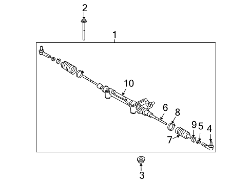 2020 Toyota 4Runner Steering Column & Wheel, Steering Gear & Linkage Diagram 4 - Thumbnail