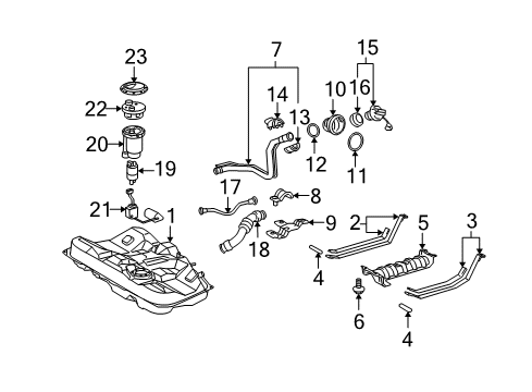 2005 Toyota Avalon Fuel Supply Diagram