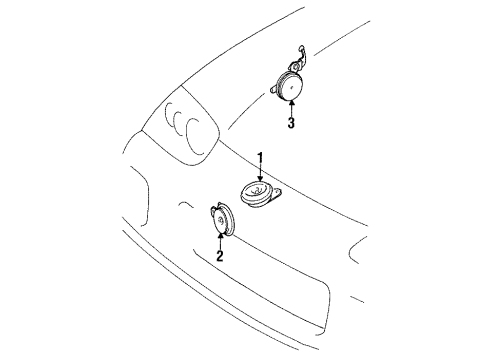 1997 Toyota Supra Horn Diagram