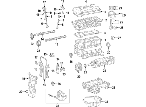 2016 Scion iM Engine Parts & Mounts, Timing, Lubrication System Diagram 2 - Thumbnail