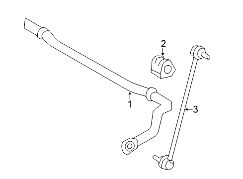 2015 Toyota RAV4 Stabilizer Bar & Components - Front Diagram