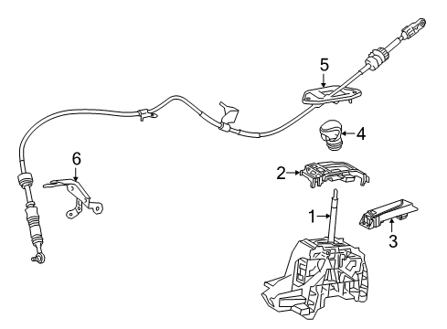2018 Toyota C-HR Gear Shift Control - AT Diagram